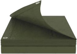 vidaXL Ponyva fémfülekkel Zöld 4 x 6 m 90 gsm PE 42039342 (42039342)
