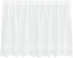 vidaXL Csipkés Függöny függönyökkel Fehér 200 x 120 cm Poliészter 4107880 (4107880)