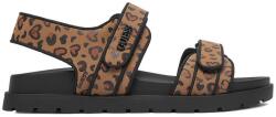 GUESS Lány szandál, Guess, barna, textil, műbőr, tépőzáras rögzítés, 32 EU (5906751983850_32)