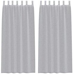 vidaXL Voile Függöny 2 pcs Sötétszürke 245 x 140 cm Poliészter 4108055 (4108055)