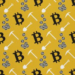 Heko Panels Szövet, Bitcoin, Poliészter 100%, 210g/pm, Méret: 100cm x 155cm, DX522 (DX522)