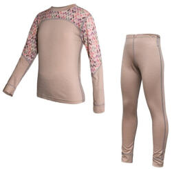 Sensor Merino Impress Set Beige gyerek funkcionális szett Gyerek 150 / bézs