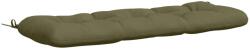 vidaXL Padpárna VIANEN 100% poliészter Olajzöld 120 x 40 x 12 cm 952486 (952486)