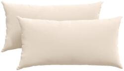 vidaXL Kanapé párnák 2 pcs Bézs 80 x 40 cm szövet 42013730 (42013730)
