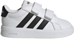 adidas Sportswear adidas Sportswear, Grand Court 3.0 műbőr sneaker tépőzáras pántokkal, Fehér, 23.5 EU (HP3534-6.5K)