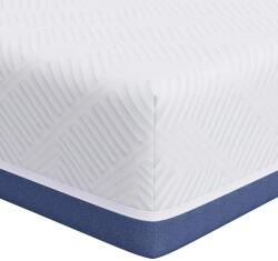 vidaXL Matrac Fehér és kék 160 x 200 cm Jacquard szövet 4106343 (4106343VidaXL)