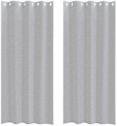 vidaXL Voile Függöny 2 pcs Sötétszürke 260 x 140 cm Poliészter 4108006 (4108006)