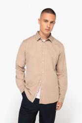 Native Spirit Férfi ing, mosott organikus pamut, egyenes szabású, Native Spirit NS502, Washed Linen, XL (ns502wli-xl)