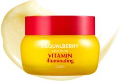 EQQUALBERRY Vitamin Illuminating Cream, Fényesítő és foltellenes arckrém C-vitaminnal, 5% Niacinamiddal és Tranexámsavval, 50 ml (sid964)