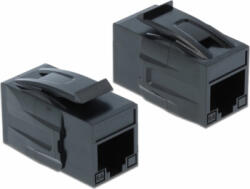 Delock Cupla modulara RJ45 cu PoE Cat. 6A UTP M-M negru Delock 86298 (86298)