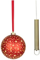 Lumineo LED-es karácsonyi üveggömbdísz átmérő 19 cm piros