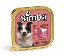 Simba nedves kutyaeledel tálka adult marha&borsó 18x300g