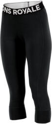 Mons Royale CASCADE MERINO 3/4 LEGGING WMNS Negru S (100506-1169-001)