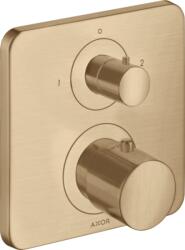 Hansgrohe Citterio M termosztátos csaptelep színkészlet szelepekkel, szálcsiszolt bronz 34725140 (34725140)