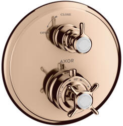 Hansgrohe Montreux termosztát színkészlet elzárószeleppel, polírozott vörös arany 16800300 (16800300)