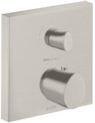 Hansgrohe Starck Organic Termosztát falsík alatti szereléshez váltószeleppel, rozsdamentes acél 12716800 (12716800)
