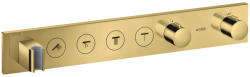 Hansgrohe ShowerControl termosztátos színkészlet 4 fogyasztó, polírozott arany 18357990 (18357990)