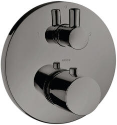 Hansgrohe Uno2 termosztátos csaptelep színkészlet szelepekkel, polírozott fekete króm 38720330 (38720330)