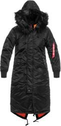 Alpha Industries Long Fishtail női kabát - Black - M (2797815)