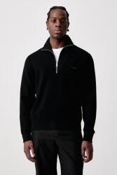 Calvin Klein pulóver férfi viszkózzal - fekete 2XL