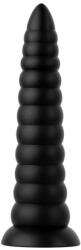 Butter Plug anal BUTTR Caterpiller - alungit, segmentat, bază lată, 29 cm (55-121567-BLACK)