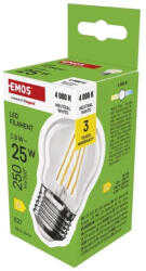 EMOS Filament 1, 8W (25W) E27 250lm 4000K ZF6D03 G45/P45 LED kisgömb izzó (EMOS-ZF6D03)