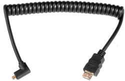 Caruba HDMI-Micro HDMI spirálkábel (hajlított - 90°) (CHC 3)