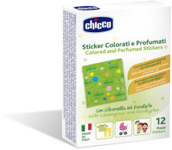 Chicco Színes illatosított rovarriasztó matricák természetes védelemmel 12db Natural