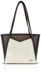 ZELLIA Női Válltáska ZVN26007 Barna-Beige (ZLK-zvn26007-40368252)