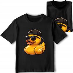 StukanDesign Gyerek Póló Fekete Duck Kacsa Chill Duck Chillout [L]
