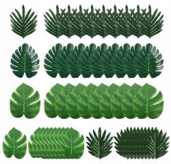  Mesterséges Trópusi Levelek Pálma Monstera 50 db-os Dekoratív Party (71239004)