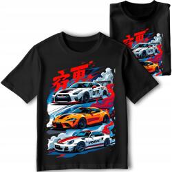 StukanDesign Gyerek Póló Fekete Tokyo Cars [s]