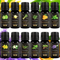 Aromaholik Természetes Illóolajok Aromaterápiához 12db (OLEJKI DO AROMATERAPII)