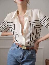 Shein Fehér Mintás Ing S09__M