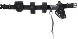 MFH centură tactică din nylon Security, neagră, 8 elemente, inserție PP (22783A)