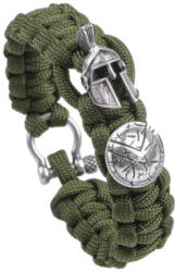 WARAGOD Spartan brățară paracord cu cataramă din metal Hanta, verde (WAR0073022)