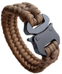 WARAGOD Brățară Paracord Avär cu cataramă metalică, coyote (WAR0073003)