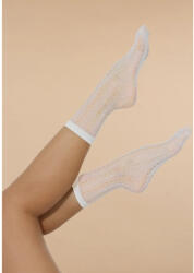 Knittex Peek 30 DEN mintás ecru színű bokafix