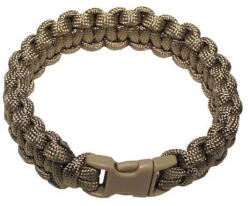 MFH brățară paracord cu închidere cu clic, coyote tan (28163R.S)