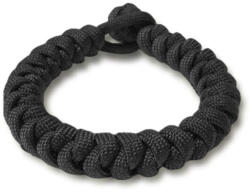 WARAGOD Brățară Paracord Ectar cu închidere reglabilă, neagră (WAR0073011)