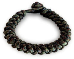 WARAGOD Brățară Paracord Ectar cu închidere reglabilă, camo green (WAR0073015)