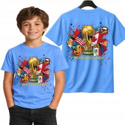 StukanDesign Gyerek Póló Unisex Kék Világbajnokság 2026 [XL] 164cm