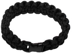 MFH Brățară paracord, neagră, cataramă cu clip (28163A.L)