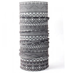 HUSKY Printemp bandană multifuncțională grey triangle stripes, UNI (hsk-UHU-0007)