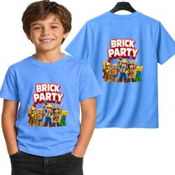 StukanDesign Gyerek Póló Unisex Kék Játék Roblox Brick Party Noob [L] 152 cm