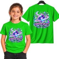  Gyerek Póló Zöld Fekete Lyukas Galaxy Kozmosz L 152cm