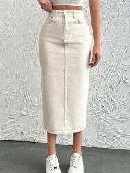 Shein Bézs MIDI Farmer Szoknya PK01__M