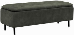 Invicta interior Banca de sufragerie EN VOGUE 120 cm cu spatiu de depozitare, catifea verde inchis (47655)