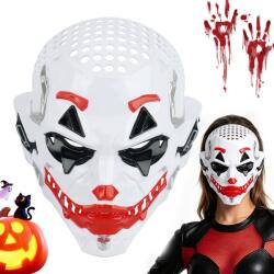  Bohóc maszk Halloween ijesztő műanyag bohóc party, cosplay (Maska klauna BEDEE – na Halloween)