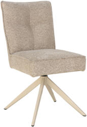 Invicta Scaun pivotant LUGANO 360 cu revenire automata, capacitate de incarcare de 150 kg, miez cu arc, tesatura chenilele tweed, culoare taupe-bej (49066)